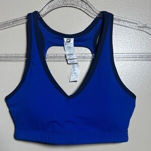 Fabletics XS Blue Padded Sports Bra‎